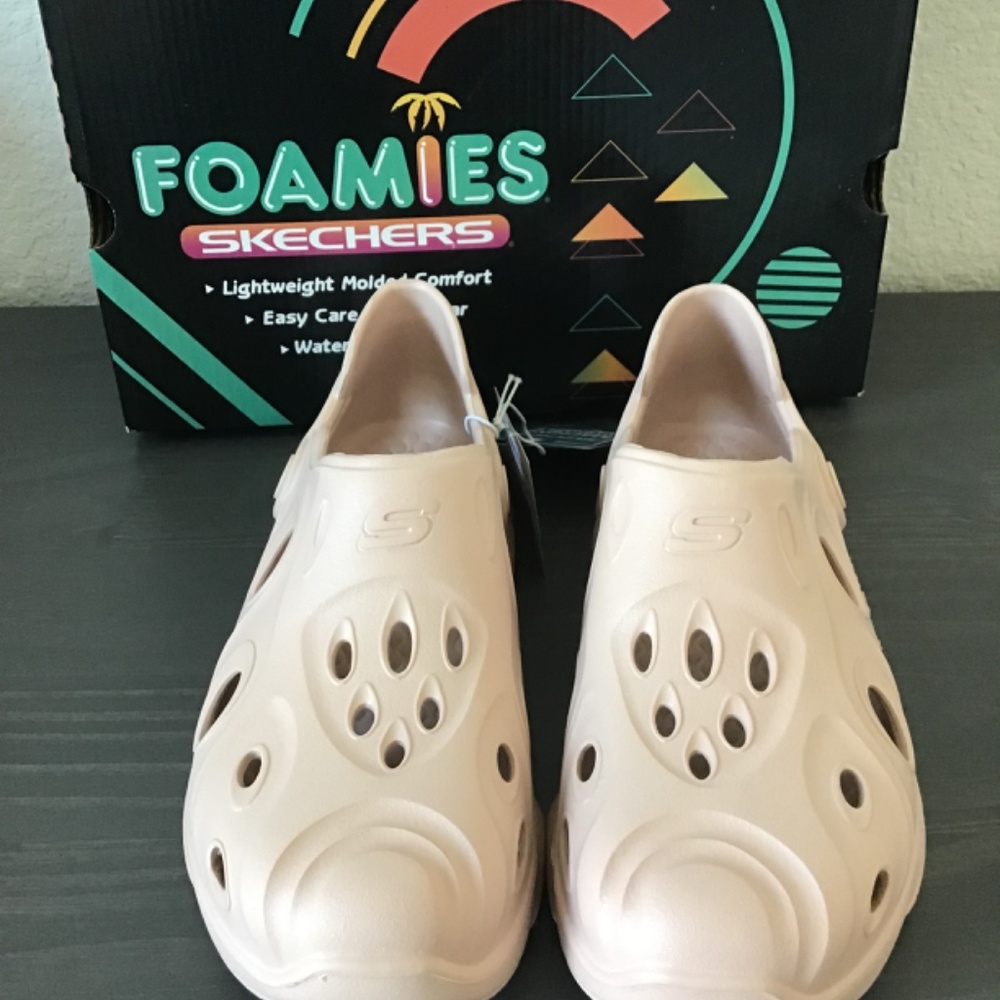 NWT Skechers Foamies Women's Clog Mules in Blush Pink - Picture 15 of 15